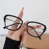 Nuevas Gafas de Moda Anti-Luz Azul para Mujer, Monturas de Gafas Lisas Trendy Ins, Gafas Anti-Luz Azul que Cambian de Color de Exportación Transfronteriza para Hombre