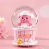 Popular Desenho Animado Homem Azul Gordo Bola de Cristal Luminosa Decoração de Mesa para Estudante Ornamentos de Resina Brinquedo Boneco Descompressão Infantil