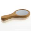 Espejo de Madera Portátil Creativo, Espejo de Maquillaje Portátil de Madera, Mini Espejo de Maquillaje Redondo Portátil Lindo