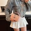 Bolso de Cadena Acolchado de Alta Gama para Llevar en la Mano 2025 Primavera y Verano Nuevo Versátil Simple Elegante Bolso Cuadrado Pequeño Bolso de Hombro Único Bandolera