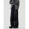 Pantalones de Chándal Lavados de Calle Nuevos para Hombre 2025 Pantalones Rectos Básicos Sueltos Casuales para Hombre