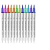 Bolígrafo de Acuarela de Doble Punta de Venta Caliente Transfronterizo, Bolígrafo para Pintura y Grafiti para Niños, Impermeable, de Secado Rápido, Juego de Marcadores para Líneas de Gancho de Arte