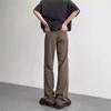 Pantalones cleanfit Diseño Avanzado Sentido del Diseño Pantalones Micro-Laxi Hombres Sentido de Caída Corte Ajustado Adelgazante Pantalones Rectos Altos