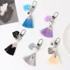Pingente de chaveiro de borla cor pérola criativa cor de doce valorize você decoração de bolsa de amantes suporte processamento personalização