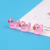 Muñeco de pato de dibujos animados amarillo luminoso adornos pequeños micro paisajismo resina joyería creativa manualidades accesorios