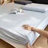 Nuevo Juego de Sábanas de Algodón para Otoño/Invierno, Color Sólido, Suave, para Sueño Profundo, Cubierta de Sábana para Colchón, Juego de Tres Piezas