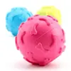 Brinquedo Pequeno para Cachorro, Resistente à Mordida e Alivia o Tédio Bola com Pegada Sonora em TPR, Limpeza Dental e Dentição, Brinquedo Sonoro para Pets para Cães de Porte Grande e Pequeno
