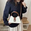 2026 Bolsa Transversal Simples Nova Bolsa de Ombro Bolsa Feminina Tendência Cor Sólida Bolsa Francesa Design Casual Fashionável Bolsa de Mão Bolsa
