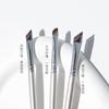 Pincel delineador de ojos dorado biselado pincel delineador de ojos pincel para cejas pincel para ojos nariz pincel de maquillaje en stock venta al por mayor una generación de cabello