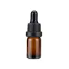 Botella de Aceite Esencial Marrón de 5 ml, Botella de Vidrio Marrón con Gotero, Botella de Relleno con Gotero, Botella de Muestra de Prueba Cosmética