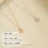 Bajo el Árbol Banyan Collar Mobius Minimalista de Plata de Ley S925 para Mujer, Chapado en Oro de 14K, Cadena para Clavícula Versátil de Lujo Ligero de Nicho