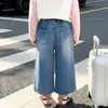 Pantalones Largos de Dibujos Animados para Niñas Primavera y Otoño 2026 Nuevo Estilo Pantalones Anchos Casuales con Estilo para Niños Jeans Versátiles Bordados para Bebé