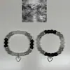 Europa e Estados Unidos transfronteiriços um par de pulseiras ins vento bons amigos namoradas contas elásticas Coringa pulseira de moda pulseira atacado