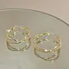 Pendientes de Aro Estilo Dulce y Fresco Chica Picante 2025 Nuevos Pendientes Redondos Simples Personalidad Accesorios de Aro de Celebridad de Internet