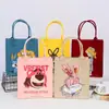 Bolsa Tote de Feltro Mais Vendida Bolsa de Mão para Alunos do Ensino Fundamental Bolsa de Livros Cartoon para Alunos Bolsa para Professor de Artes Infantil