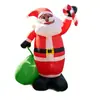 Adorno de bolsa de regalo de Santa Claus de Amazon transfronterizo, decoración inflable para arreglo de bienvenida en el patio