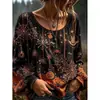 2026 Sitio Independiente Transfronterizo Amazon Nuevo Más Vendido Estampado Digital 3D Moda Floral para Mujer Camiseta