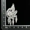Accesorios de imán para refrigerador de la etnia Miao, piezas estilo chino de fénix y mariposa imitación plata, estilo étnico de plata Miao de nicho, pavo real, área escénica de Guizhou