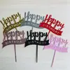Direto da Fábrica acrílico feliz aniversário feliz feliz aniversário cartão de bolo plug-in mesa de sobremesas panificação