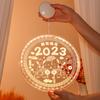 2023 Año del Conejo Luces Decorativas Ambiente de Festival de Primavera Suministros Decorativos Año Nuevo Luces Colgantes Luminosas de la Fortuna Linternas de la Fortuna para Habitación de Año Nuevo