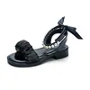 Sandalias para Niñas 2026 Verano Nuevo Estilo Celebridad de Internet Moda Zapatos de Princesa Suela Suave Niños Medianos y Grandes Estudiantes Niñas Sandalias de Tira Única