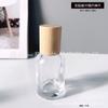 Frasco de perfume con tapa de rosca de madera, de vidrio de alta calidad, con pulverizador de prensa, 30 ml, muestra de repuesto (50 unidades)