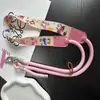 Lanyard de moda de alta gama para teléfono móvil, correa larga cruzada, correa de cuello ajustable, con patrón, duradero y anti-pérdida