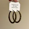 Brincos Geométricos com Estampa de Leopardo na Cor Café Maillard, Estilo Europeu e Americano para Mulheres, Luxo Acessível e Brincos Exquisitos, Brincos de Nicho de Alta Qualidade