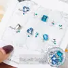 Paquete de material para manicura 2024 primavera y verano nuevo estilo mono mismo estilo hacha Corazón Torcido Cristal K9 diamante flash manicura al por mayor