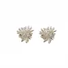 Pendientes de Zirconia de Fuegos Artificiales de Alta Gama, Modernos y Versátiles, Joyería de Lujo Ligero y Elegante