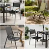 Cadeira de lazer cadeira de metal para exterior mesa dobrável para pátio café quiosque de chá com leite proteção solar cadeira de ferro forjado simples moderna