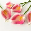 Decoración del hogar transfronteriza flores artificiales lirios calla para sala de estar y mesa de comedor, flores falsas de PU para fotografía de bodas, decoraciones al por mayor en stock