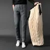 Pantalones de Pana de Cordero para Hombre con Forro Polar Engrosados Casuales para Personas de Mediana Edad y Mayores Pantalones de Algodón Talla Grande a Prueba de Frío Cálidos Pantalones Deportivos