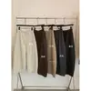 Calça Casual Cropped Relaxada Solta Emagrecedora Plissada Tridimensional Estilo Coreano Outono Feminina 11296