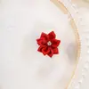 Flor de Nueve Puntas de 3 cm con Pedrería, Exquisito Accesorio para el Cabello Estilo Coreano, Decoración para Sombrero, Accesorios de Manualidades, Juguete, Zapato y Decoración de Sombrero