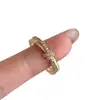Anillo de Lazo con Pedrería de Lujo Ligero Francés para Mujer Cuadrado de Nácar Abierto Ajustable Anillo para Dedo Índice Suave Nicho Apilamiento Dorado
