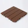 Piso plástico montado auto montável varanda terraço piso pátio renovação imitação madeira plástico auto assentável plástico piso fabricante
