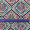 [Personalizado] Tecido Jacquard Tingido em Fio Poliéster-Algodão com Padrão de Estrela em Forma de Diamante para Bolsas Tote Vintage, Jaquetas, Coletes e Roupas