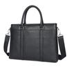 Nova Maleta de Couro Genuíno para Homens Business Casual Handbag Top Layer Cowhide Litchi Pattern Computer Bag A4 Crossbody Bag