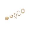 Aretes de Argolla con Disco Ovalado de Oro Relleno de 14K que Conservan el Color Hechos a Mano DIY Joyería para la Oreja Accesorios de Moda