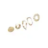 Aretes de Argolla con Disco Ovalado de Oro Relleno de 14K que Conservan el Color Hechos a Mano DIY Joyería para la Oreja Accesorios de Moda