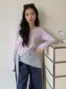 Camiseta de Manga Larga con Cuello Cisne y Cuello en U para Mujer, Otoño 2026, Top Suave y Adelgazante de Corte Ajustado, Camiseta Básica Juvenil para el Trabajo