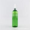 Botella de tapa puntiaguda verde de 200 ml, botella de tapa puntiaguda transparente, bote de aceite de boca puntiaguda de 200 ml, botella de pegamento, botella de esencia