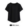 Top Esportivo de Manga Curta para Treinamento de Pilates no Verão Feminino Camiseta de Corrida Secagem Rápida Afinando Gola Redonda Respirável Roupa de Yoga