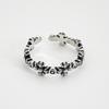 Estilo Igual de Estrella Coreana Plata de Ley S925 Artístico Retro Antiguo Viejo Anillo Abierto de Cruz Plata Antigua Anillo