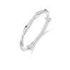Pulseira de Prata Anel de Möbius Fuchs para Mulheres, Presente para Namorada, Pulseira Sólida de Prata Pura 999, Elegante para o Dia a Dia
