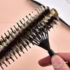 Cepillo Limpiador de Peine con Cojín de Aire Herramienta Limpiadora de Uñas para Limpieza de Peine de Cerdas de Jabalí Cepillo Limpiador de Cabello Herramienta de Limpieza