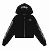 Sudadera con capucha de estilo gótico retro americano con estampado de letras para hombre y mujer, top casual y versátil para otoño e invierno