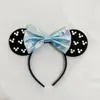 Diadema Orejas de Mickey Lazo de Peluche Accesorios para el Cabello Decoración de Fiesta Tocado Diadema de Dibujos Animados Diadema Infantil Hebilla para la Cabeza