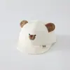 Gorro de bebé estilo coreano, diseño moderno color-block, gorra de béisbol cálida, adecuado para bebés de 1 año, visera suave, producto transfronterizo